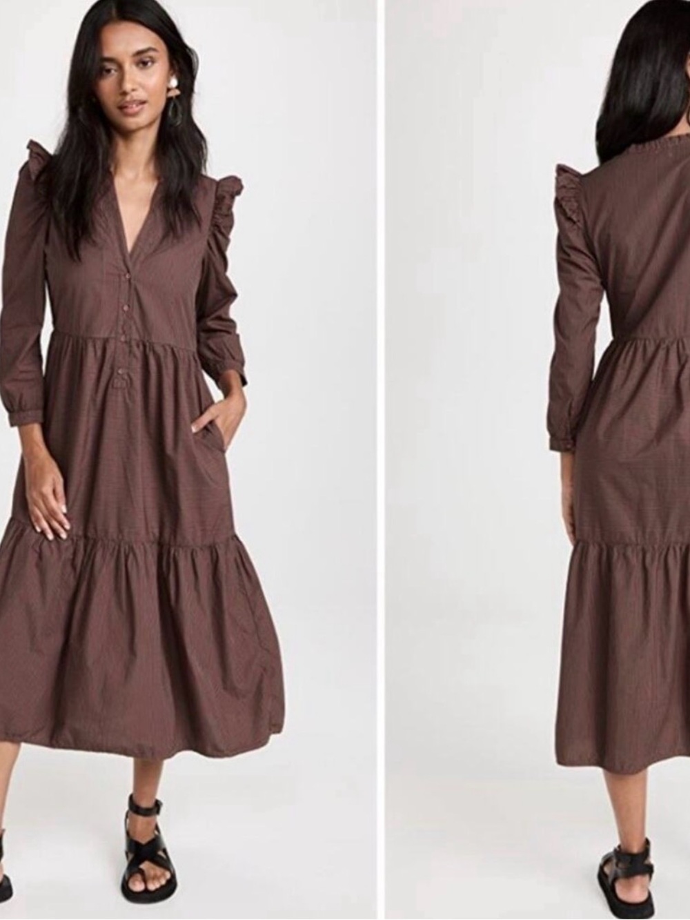 Nation LTD maxi cotton dress size M